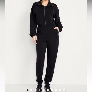 Old Navy Black Women's Track Jumpsuit